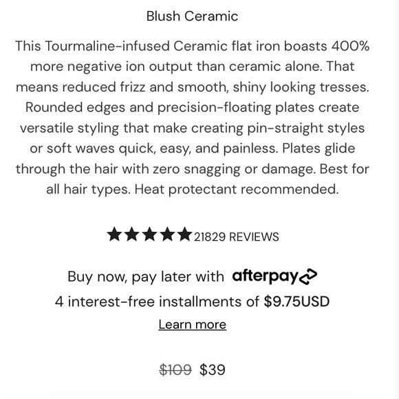 L’ange blush Aplatir straightener! - Picture 5 of 5